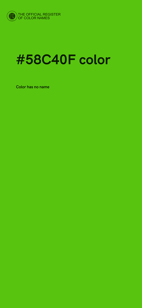 #58C40F color image