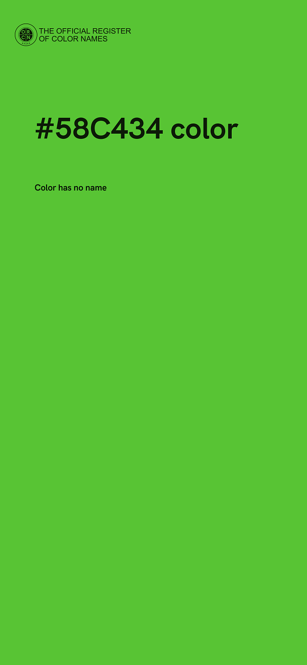 #58C434 color image