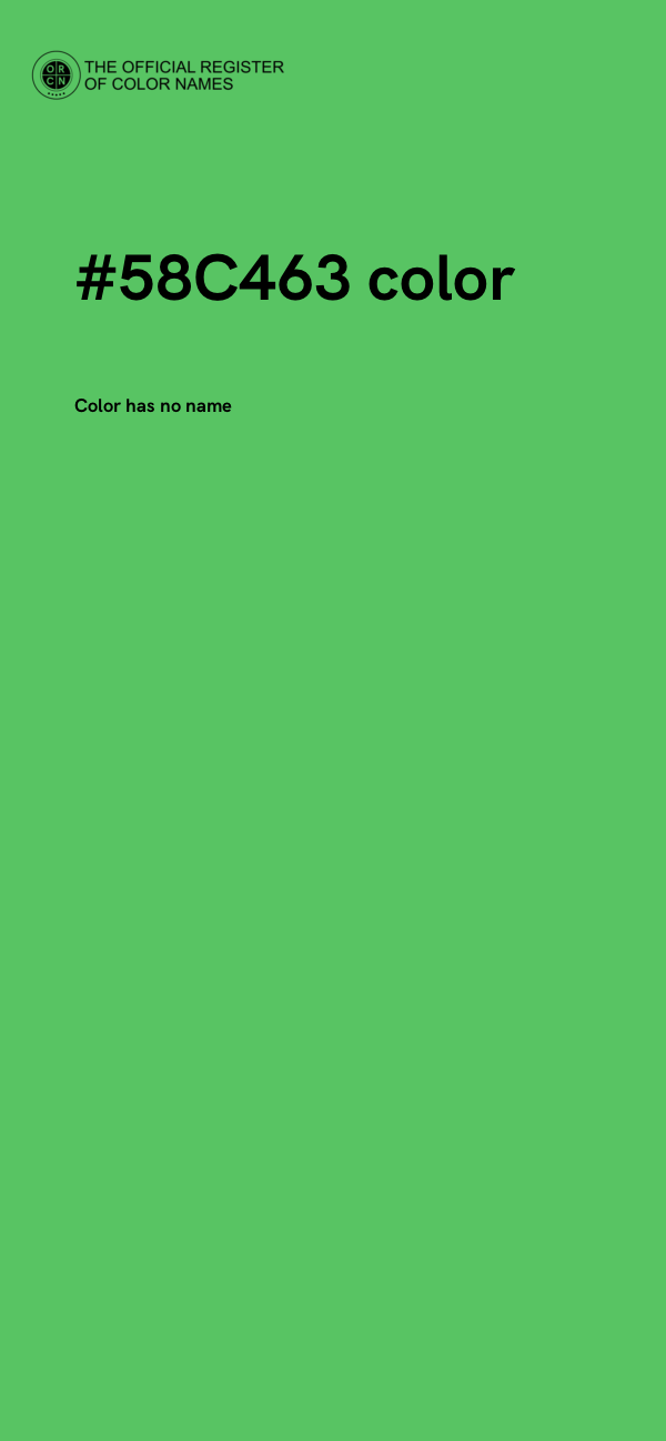 #58C463 color image