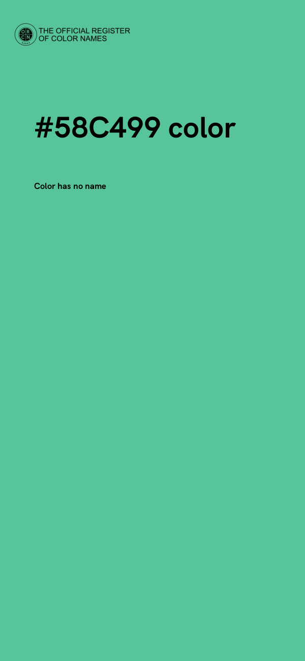 #58C499 color image