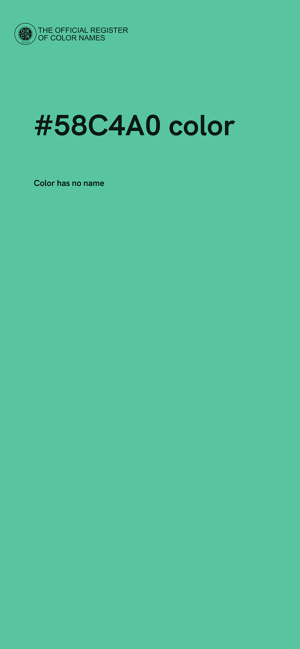 #58C4A0 color image