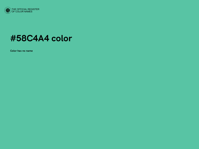 #58C4A4 color image
