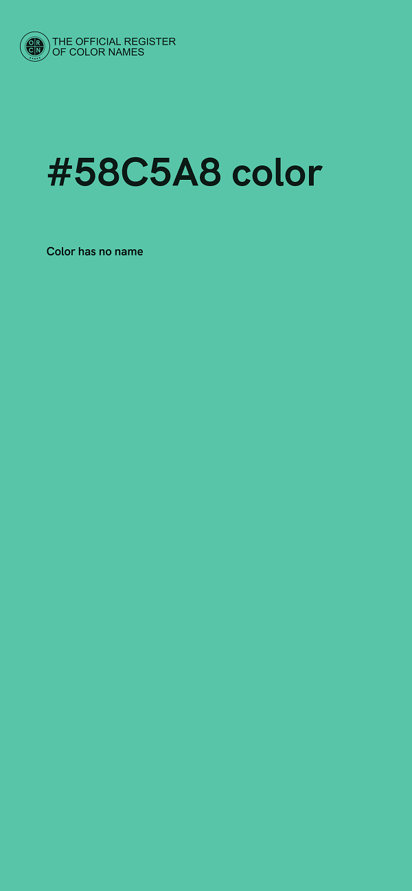 #58C5A8 color image