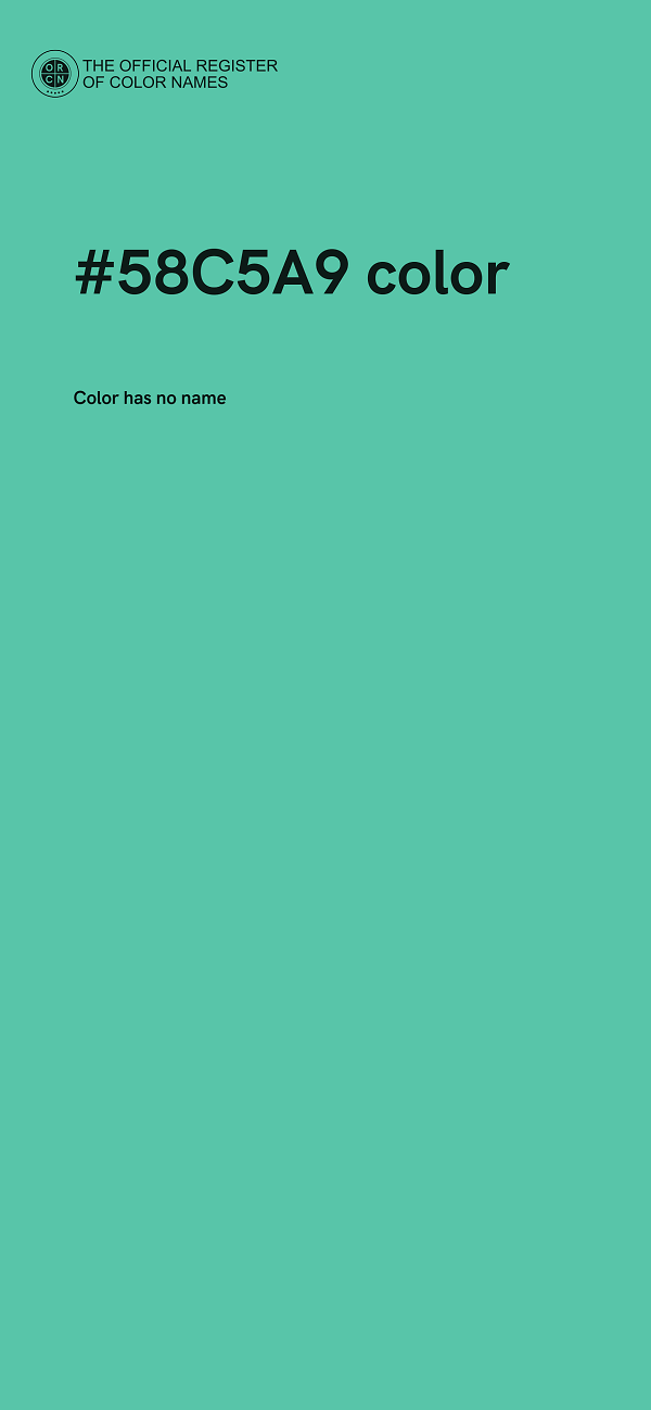 #58C5A9 color image