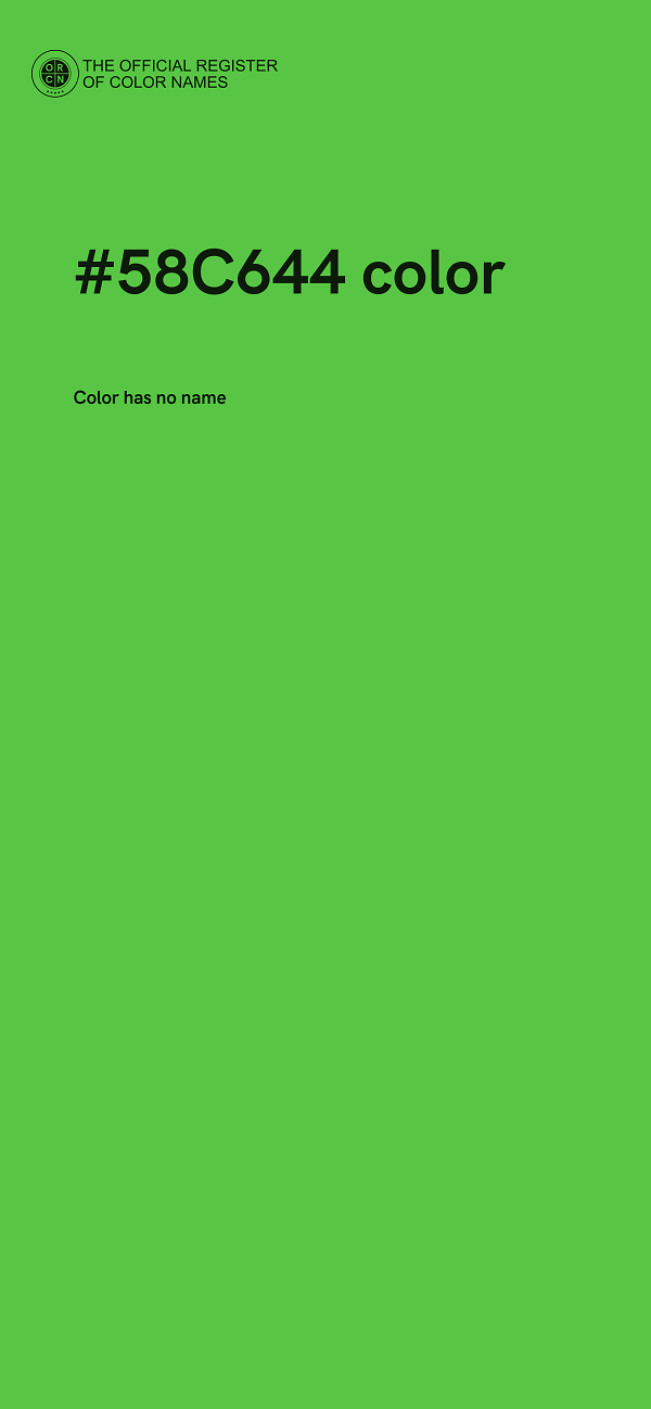 #58C644 color image