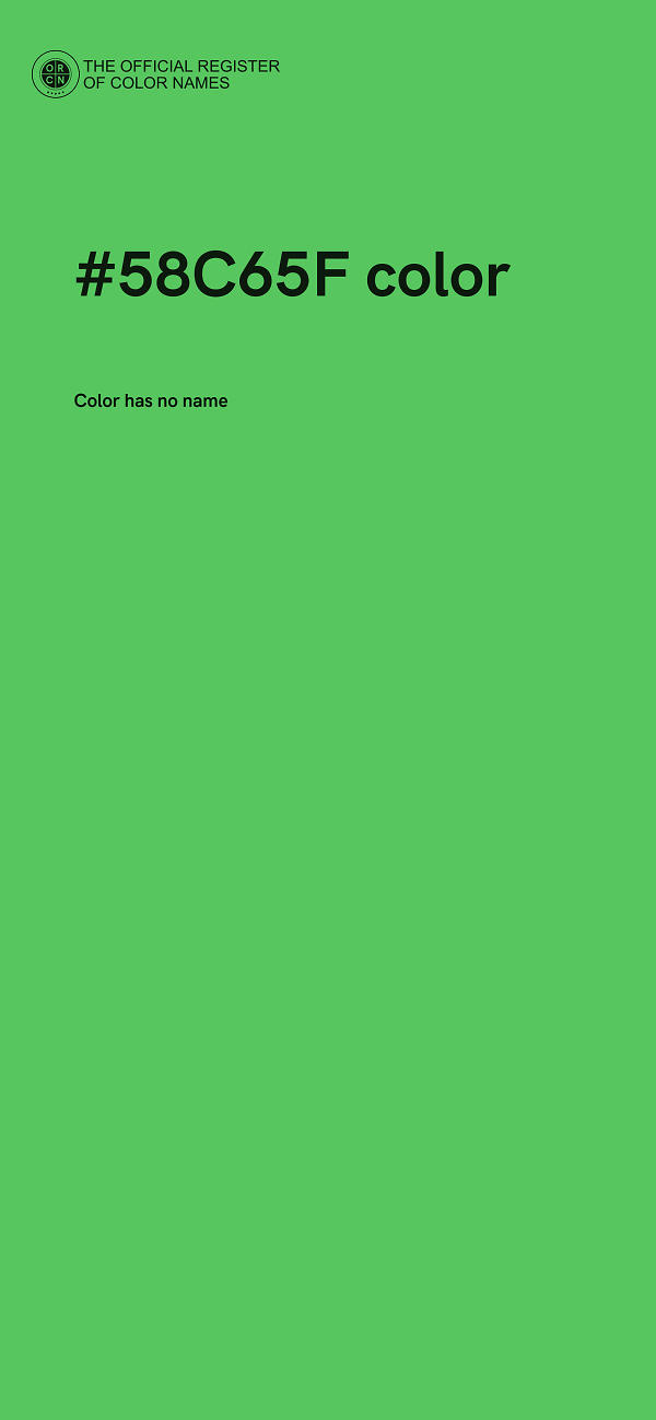 #58C65F color image