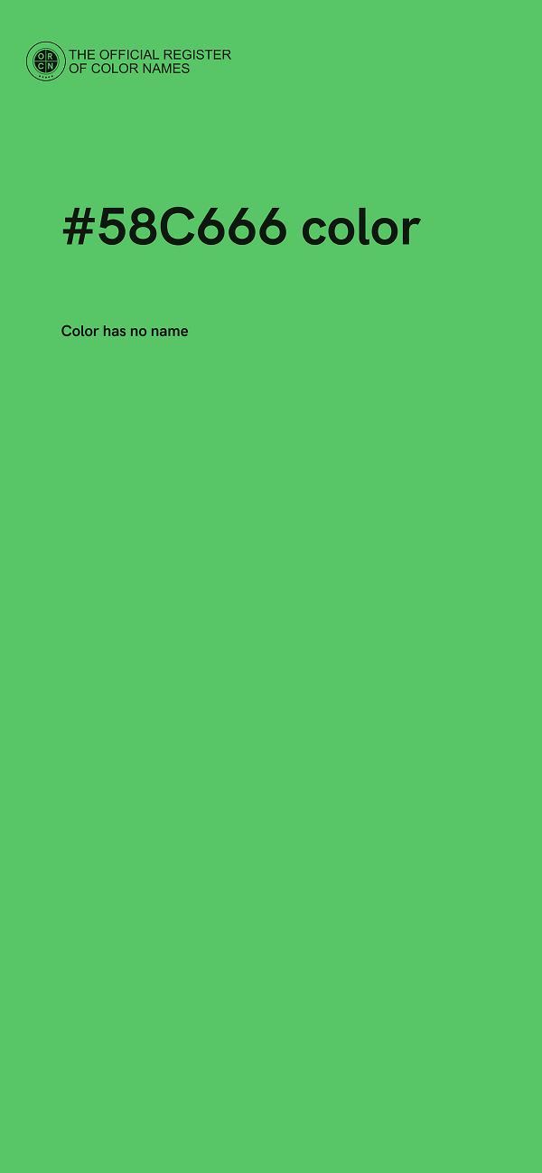 #58C666 color image