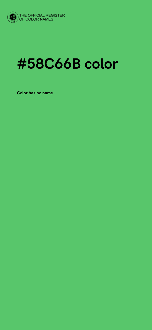 #58C66B color image