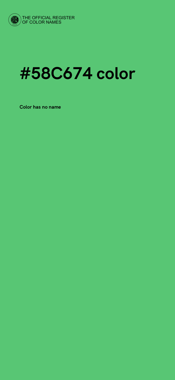 #58C674 color image