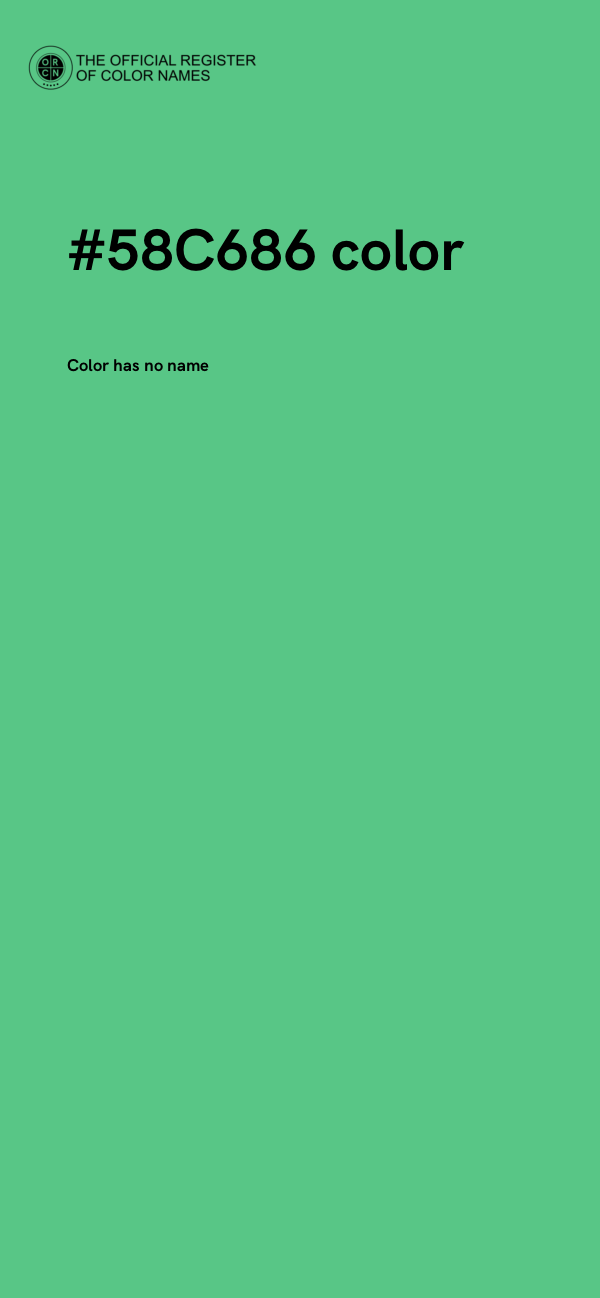 #58C686 color image