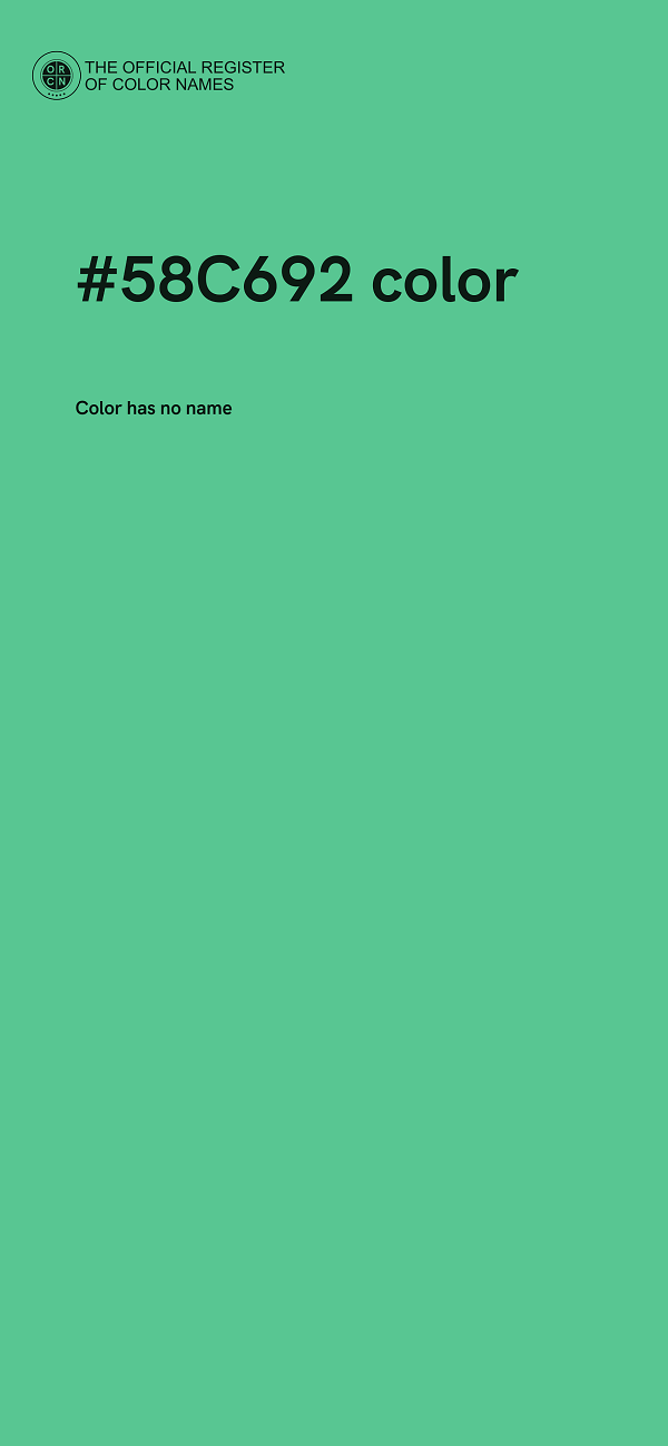 #58C692 color image