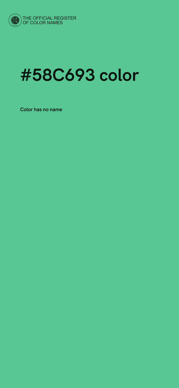 #58C693 color image