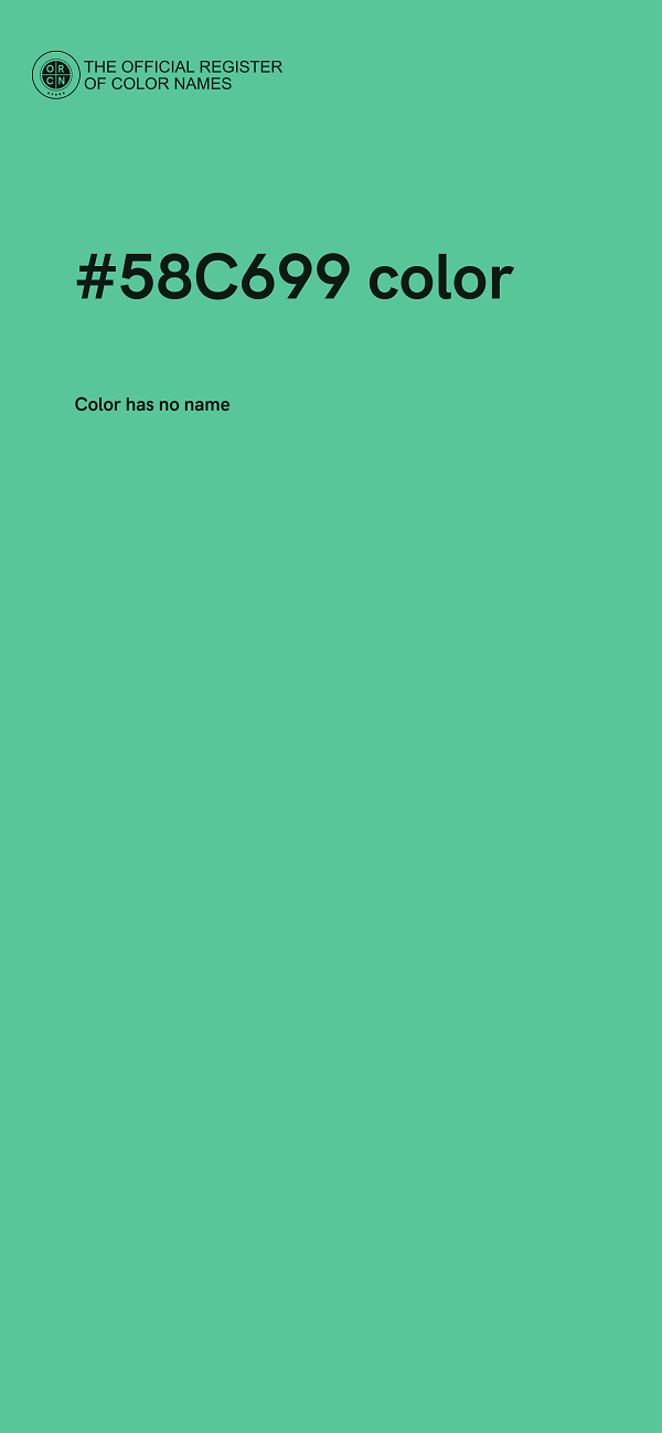 #58C699 color image