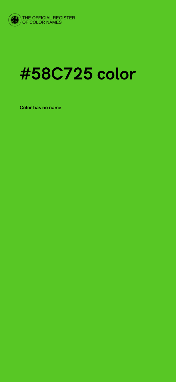 #58C725 color image
