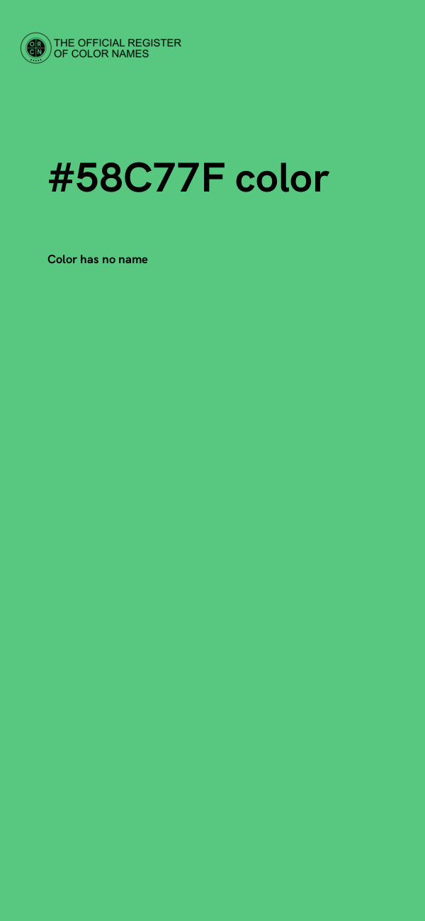 #58C77F color image