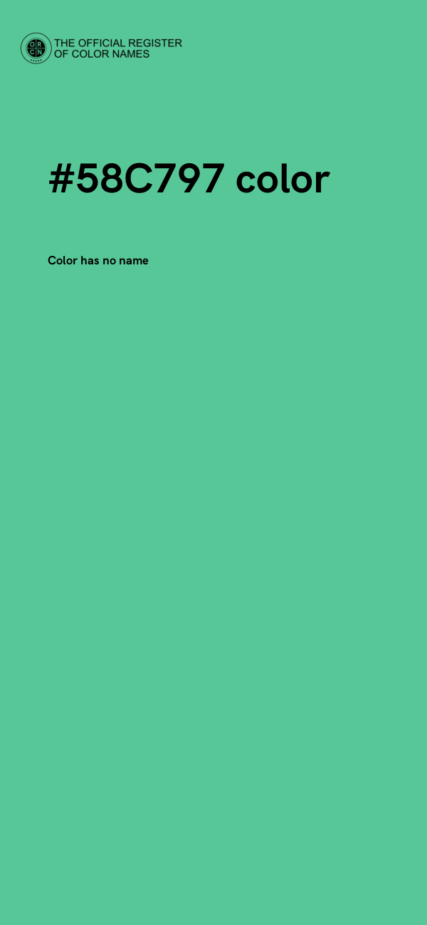 #58C797 color image