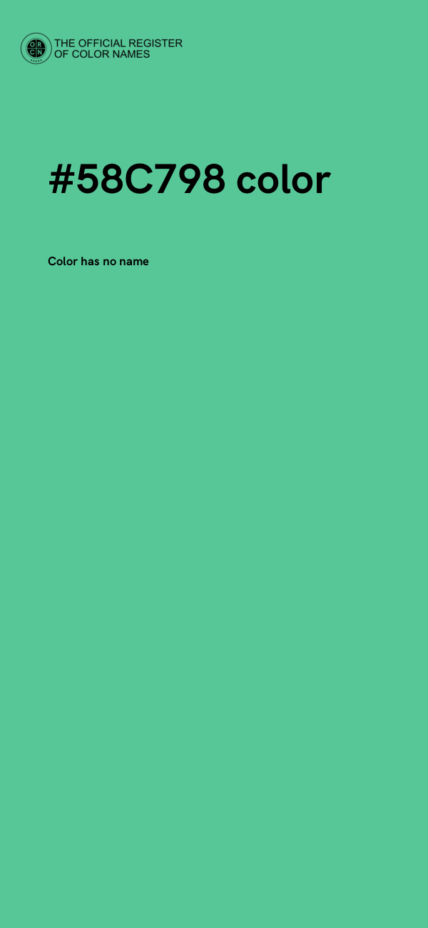 #58C798 color image