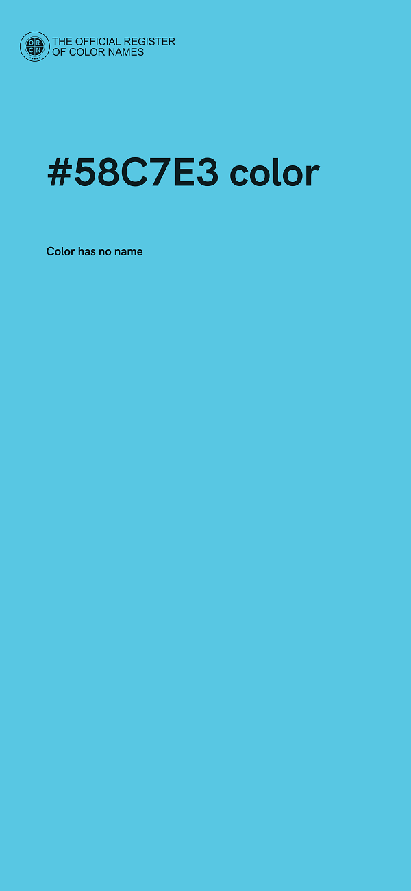 #58C7E3 color image