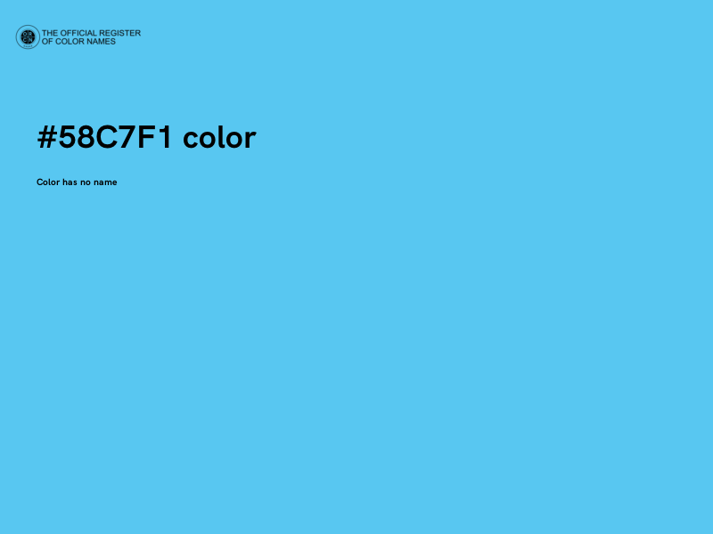 #58C7F1 color image