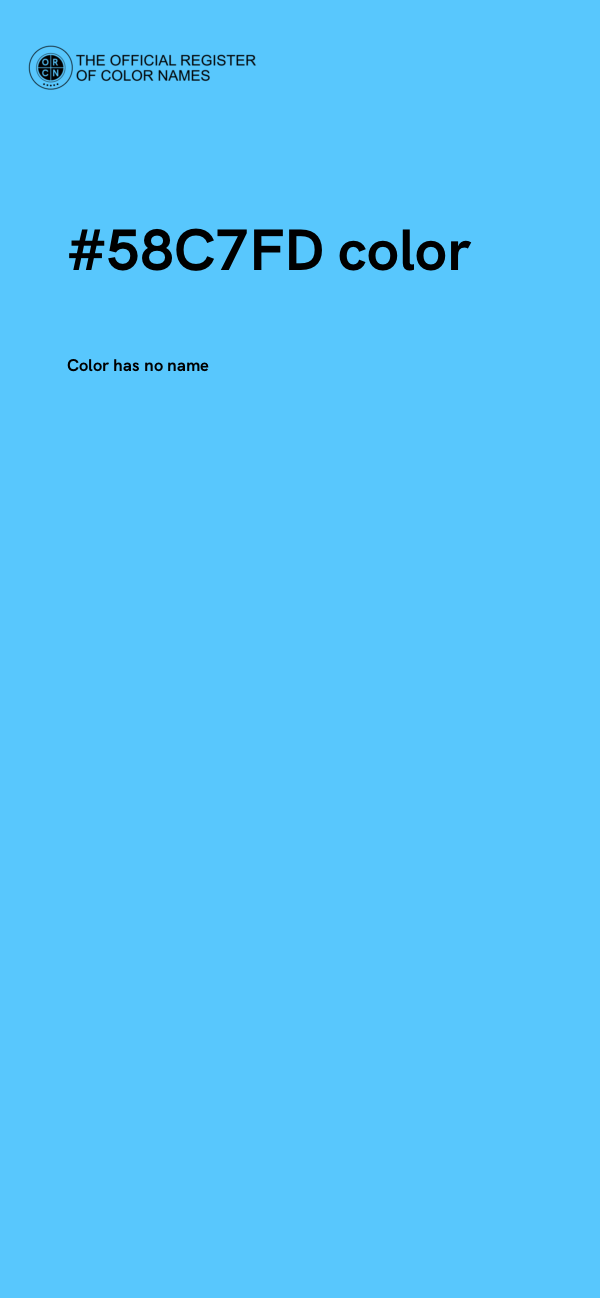 #58C7FD color image