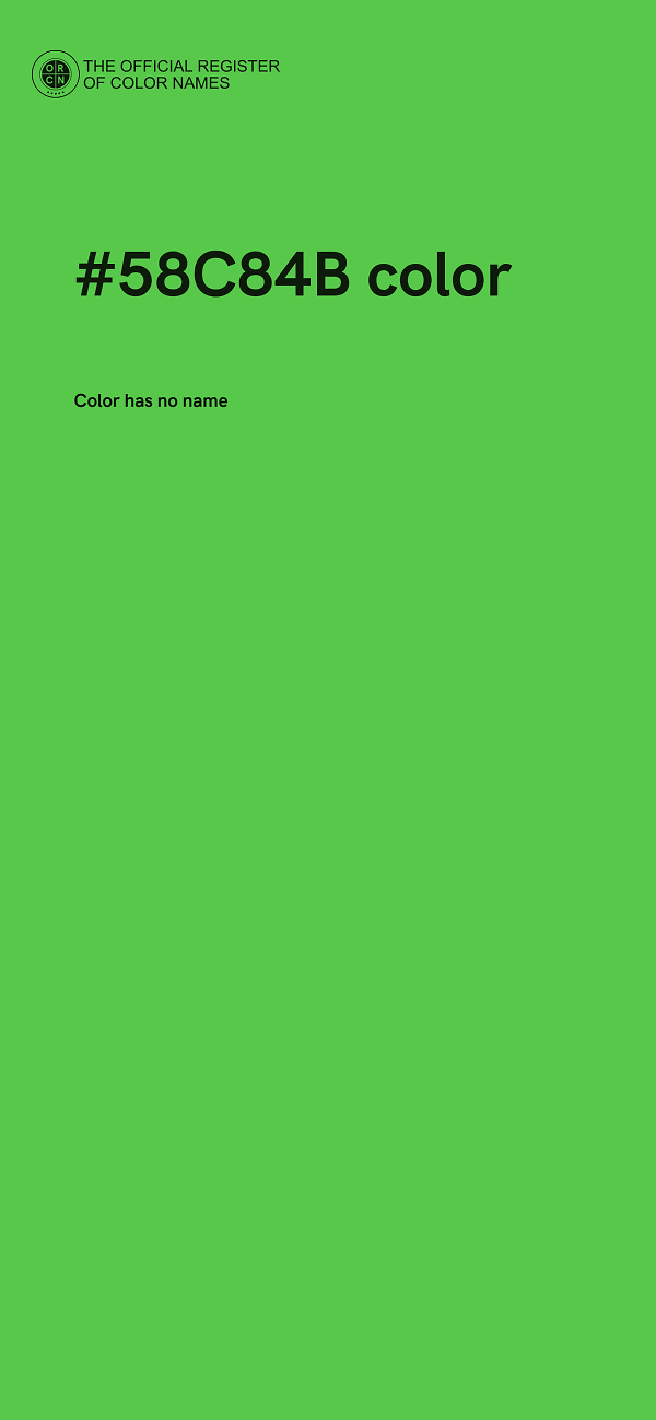 #58C84B color image