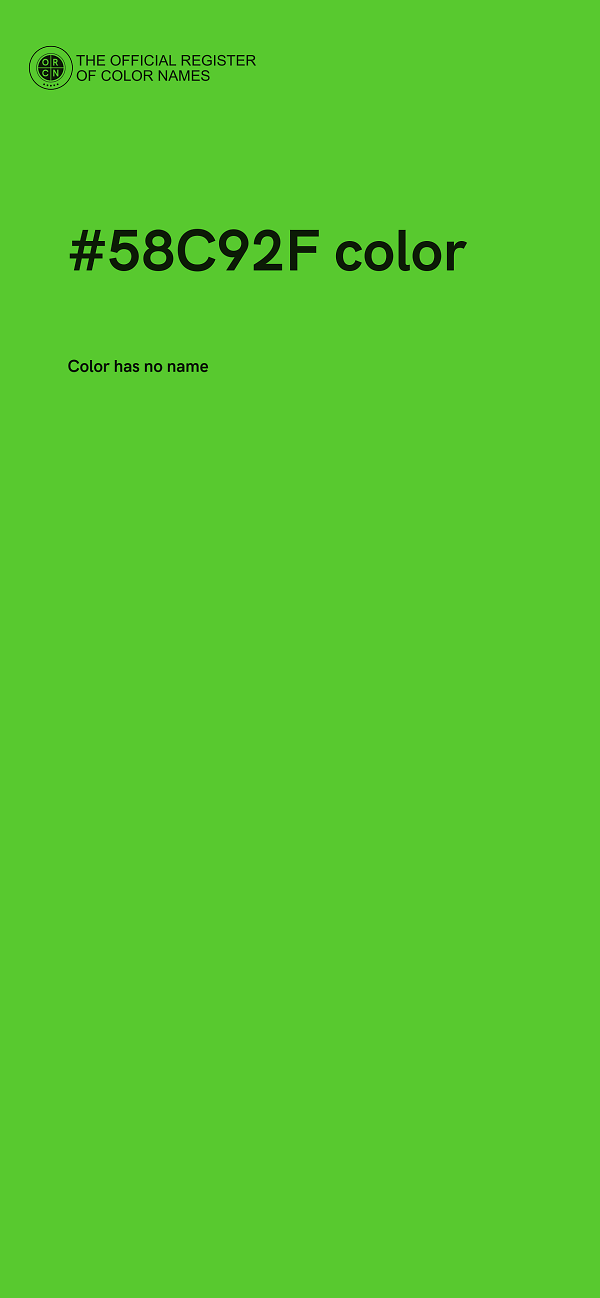 #58C92F color image