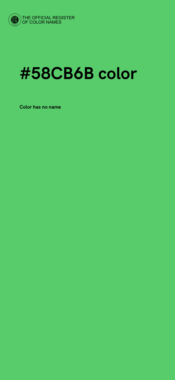 #58CB6B color image