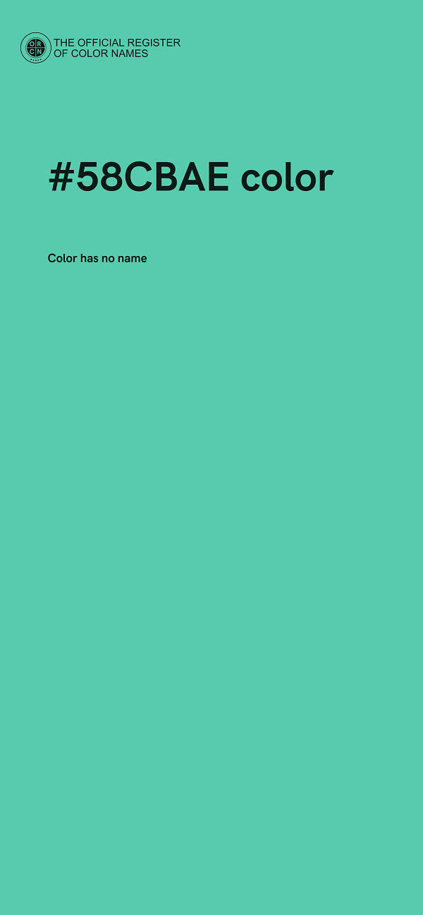 #58CBAE color image