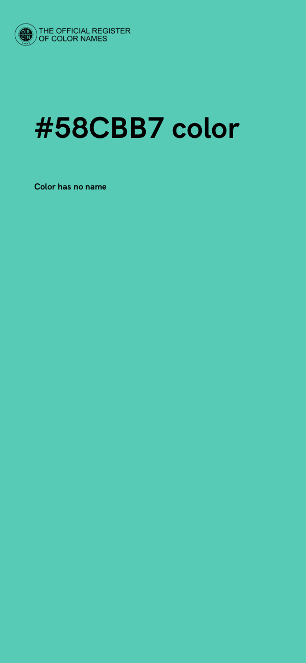 #58CBB7 color image
