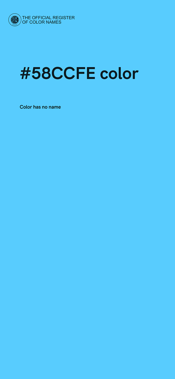 #58CCFE color image