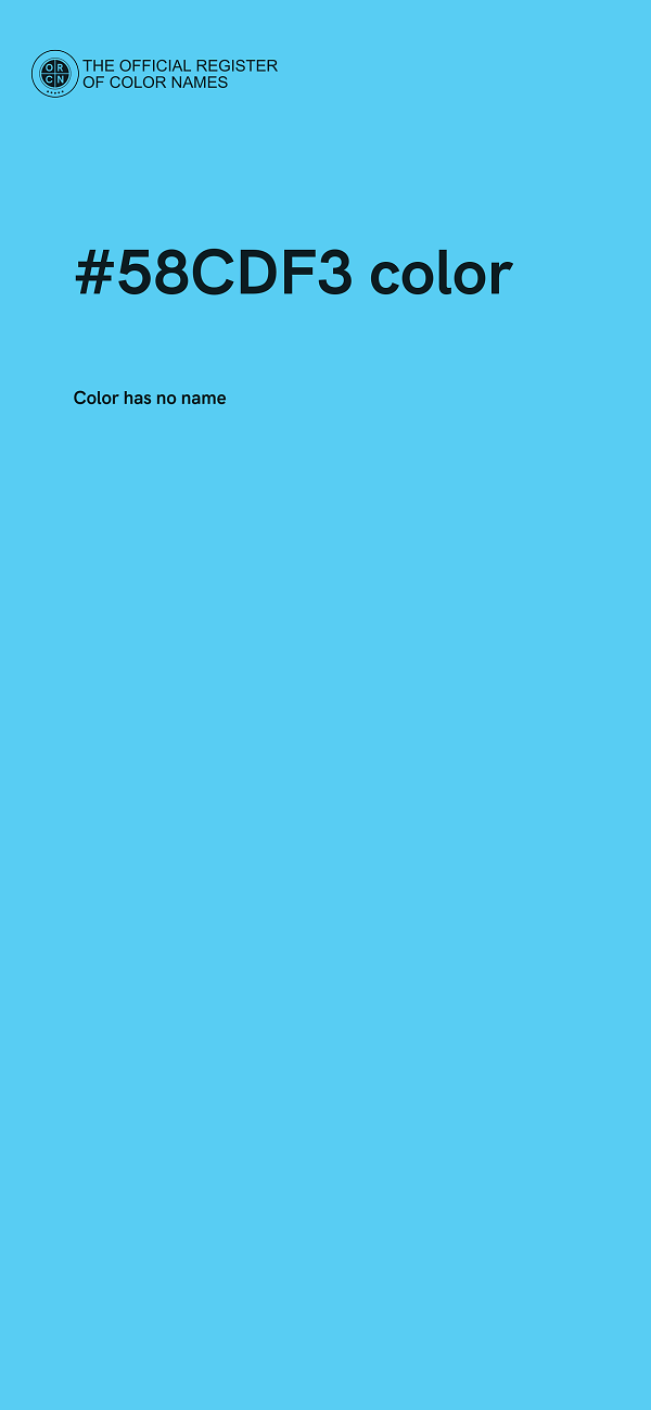 #58CDF3 color image