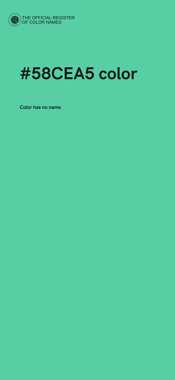 #58CEA5 color image