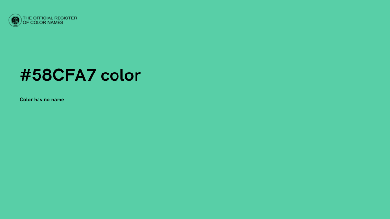 #58CFA7 color image