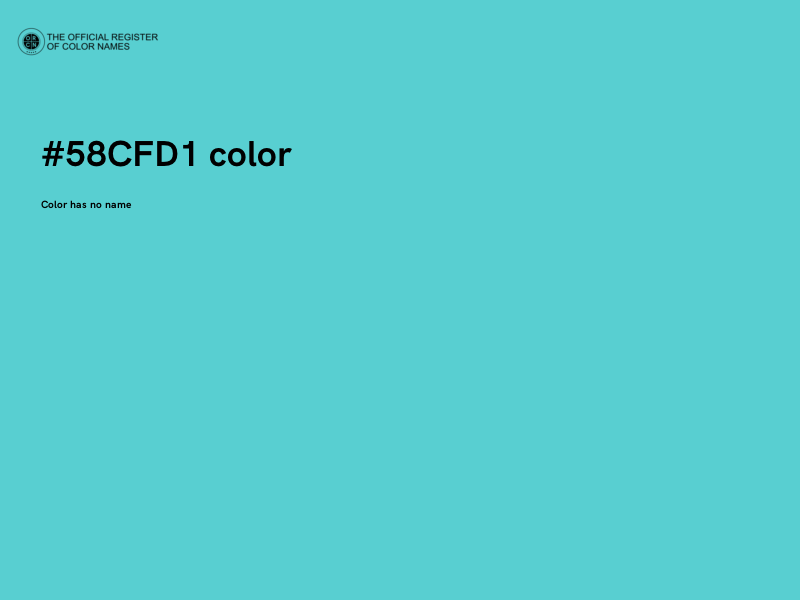 #58CFD1 color image