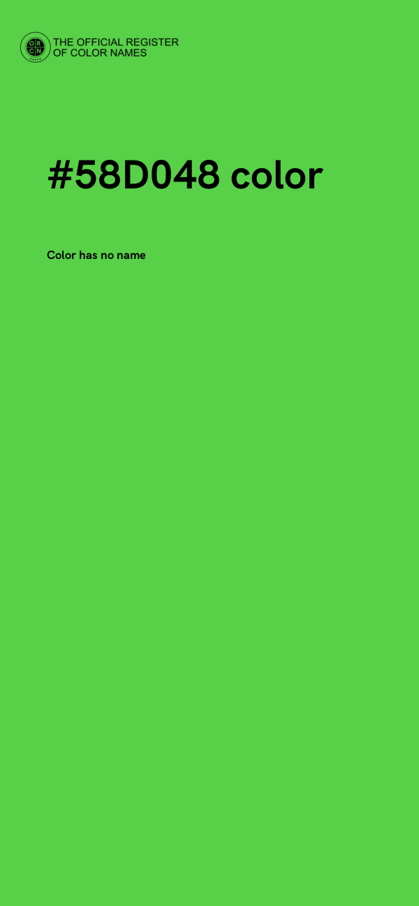 #58D048 color image
