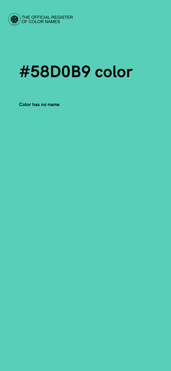 #58D0B9 color image