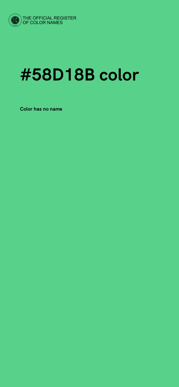 #58D18B color image