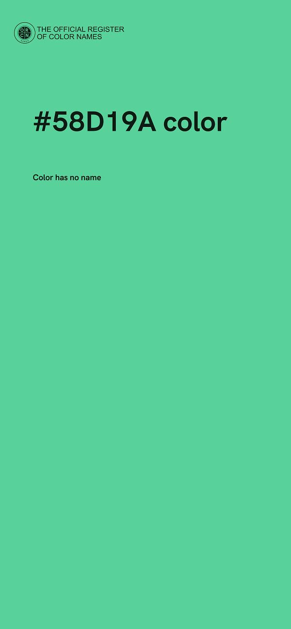 #58D19A color image