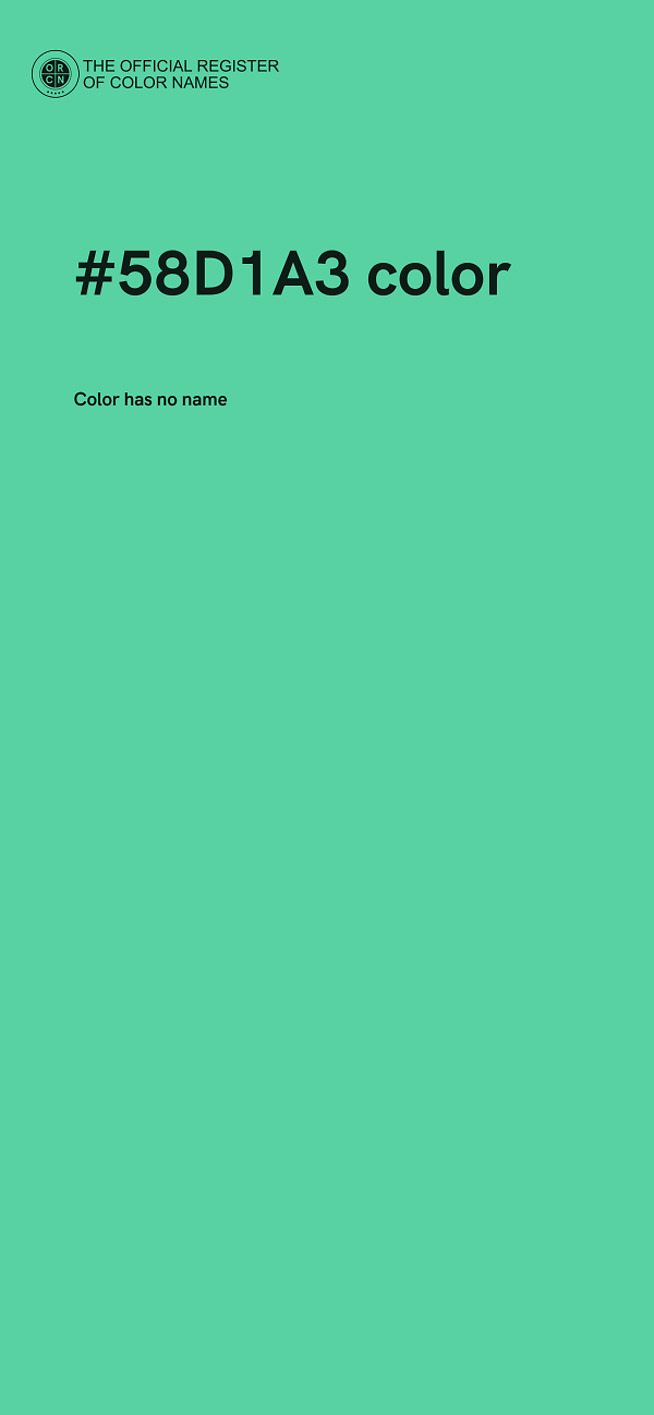 #58D1A3 color image