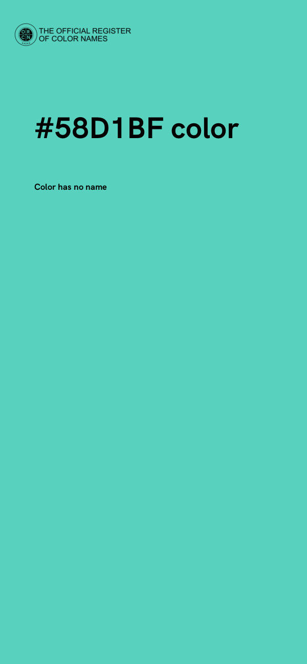 #58D1BF color image