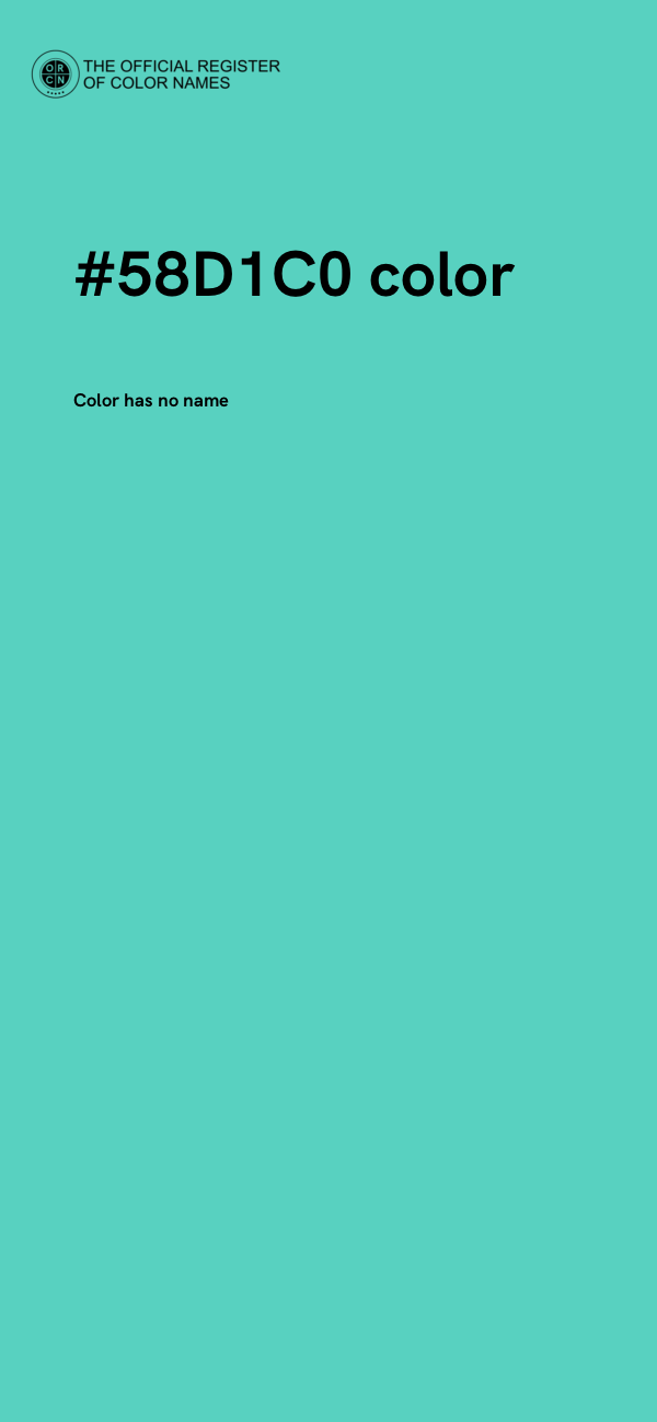 #58D1C0 color image