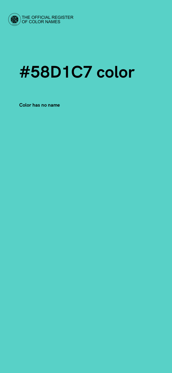 #58D1C7 color image