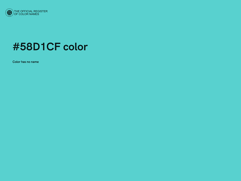 #58D1CF color image