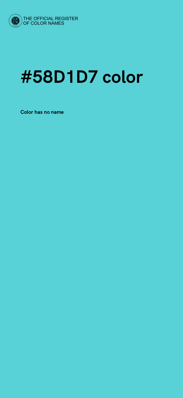 #58D1D7 color image
