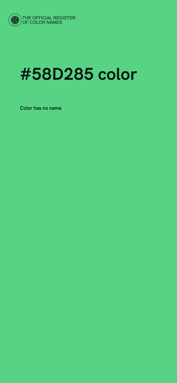 #58D285 color image