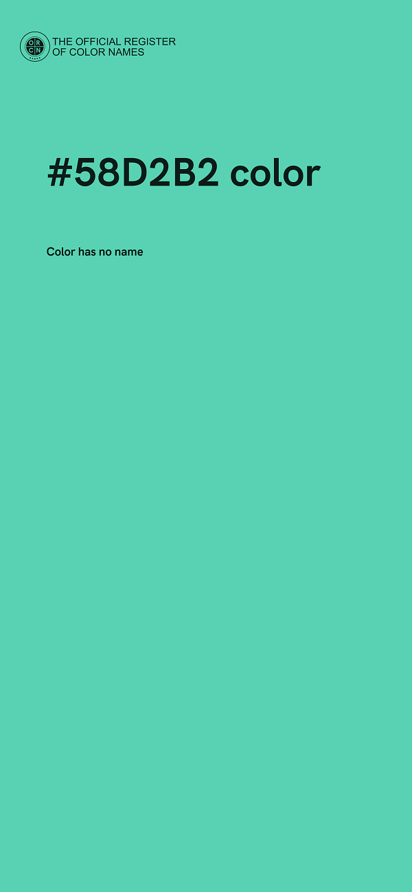 #58D2B2 color image