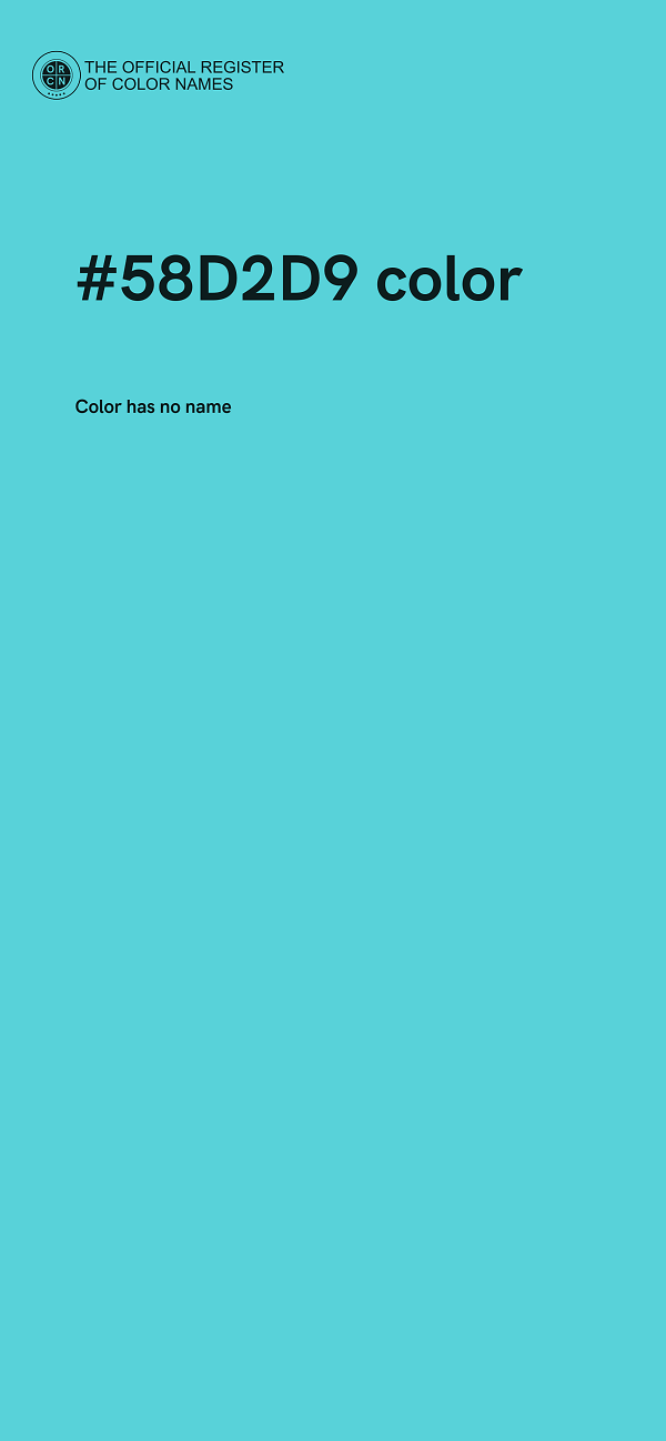 #58D2D9 color image