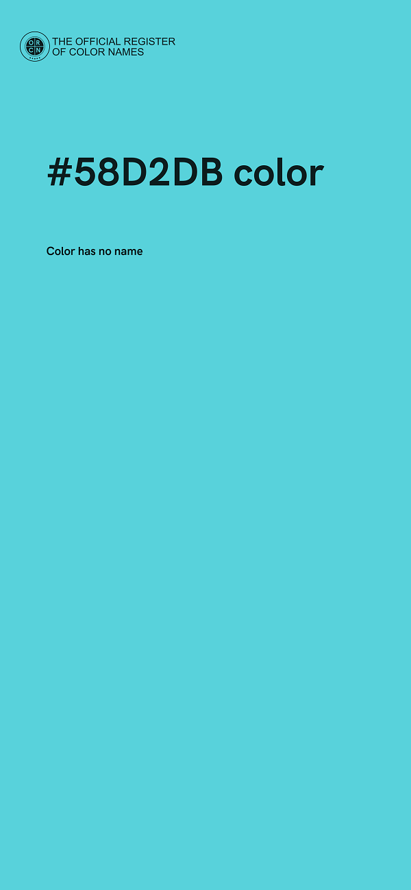 #58D2DB color image