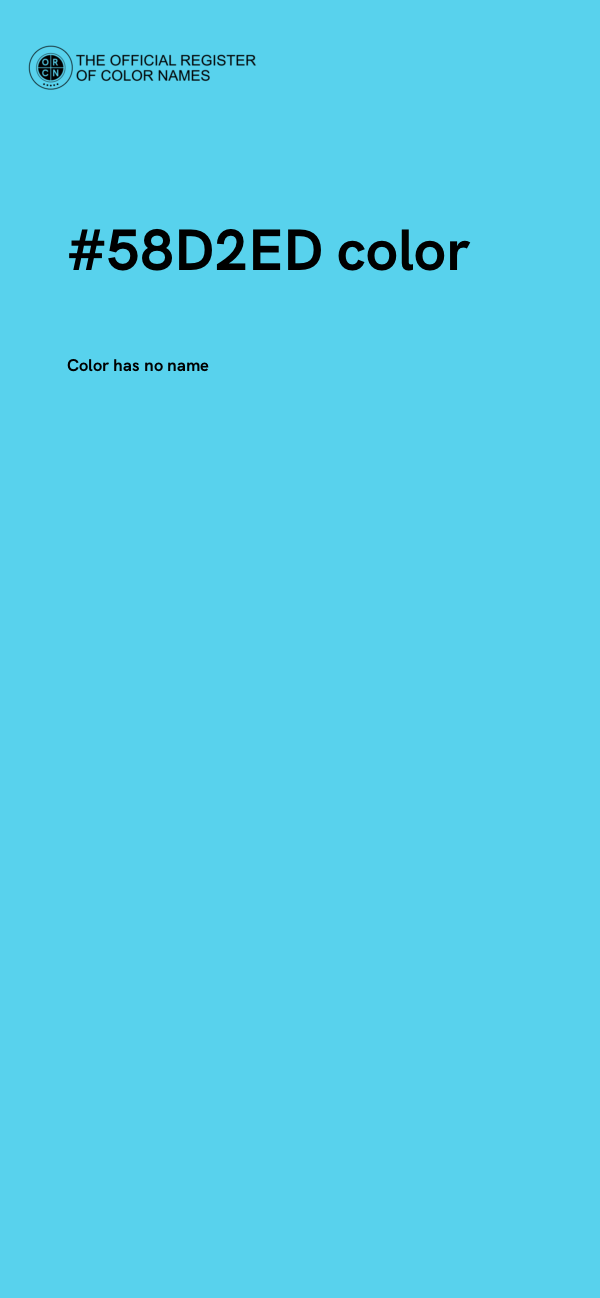 #58D2ED color image