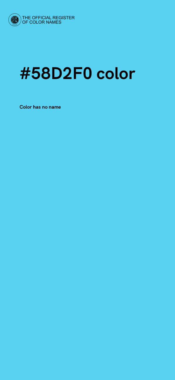 #58D2F0 color image